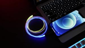 Cáp Sạc Nhanh RGB Breathing Light 100W 66W Type C Cho iPhone Samsung Huawei Xiaomi - Cáp Dữ Liệu USB Hợp Kim Kẽm Sạc Nhanh 30W