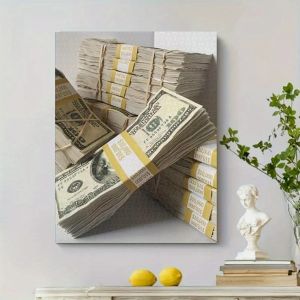 Kayou | 1000pcs Jigsaw Puzzle - Realistic US Dollar Bills Stack Complex Money Puzzle for Adults - Challen