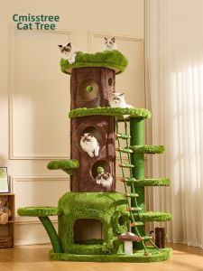 Cmisstree | Cat Climbing Frame & Bed Tree House Year-round Suitable