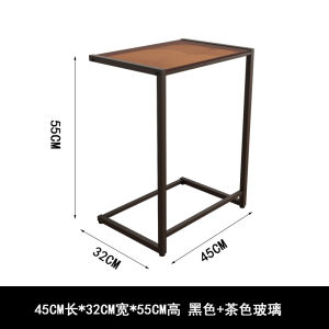 Scandinavian Tempered Glass Small Coffee Table Minimalist Modern Small Table Bedside Side Cabinet Side Cabinet Removable Sofa Side Table Side Cabinet