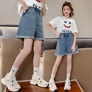 Girls denim shorts pants jeans summer thin girls summer pants