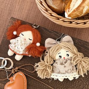 1/4Pcs Little Girl Doll Pendant Versatile Sweet Backpack Keychain Decorative Pendant Doll Pendant