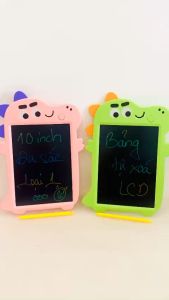 [10 - 12 INCH ĐA SẮC] Bảng Viết tự xóa LCD hình Khủng long Bảng vẽ điện tử thông minh tự động xóa thúc đẩy tư duy sáng tạo