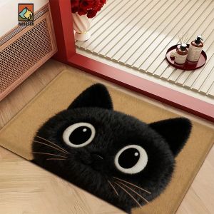 VIKAMA Retro Dachshund Thảm Trải Sàn Phòng Tắm Mềm Mại Chống Trơn Trượt Lối Vào Thảm Cửa Cho Nhà Bếp Phòng Ngủ Người Yêu Thú Cưng Trang Trí Nhà Phong Cách Hiện Đại Polyester