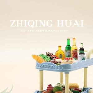 Mini Home Play Dim Sum Trolley Model Toy