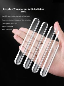 Silicone Door Handle Anti-Collision Stickers Refrigerator Door Stopper Noise Reduction Particle Cabinet Door Back Anti-Collision Strip