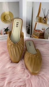 Womens Casual Slip on Pointed Toe Flat Rubber Sandals 169