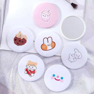 Mirror small size Round Cartoon kawaii cute mini pocket mirror Portable Makeup Mirror Random Design