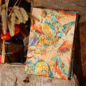 True Me Dream Dunhuang Retro Handmade Cloth Journal Notebook A5A6 Planner Book Traditional Chinese Style Binding Dated Pages