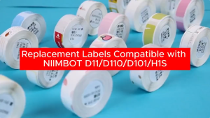 NIIMBOT D11/D110/D101 Label  with P-shaped multi-color label adhesive for cable printing suitable for marking network cables in the communication room