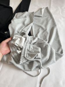 ผู้หญิง ขาตรง ผ้าฝ้าย ผ้าขนแกะ กางเกง ความยาวข้อเท้า ลำลอง กางเกงขายาว สไตล์สปอร์ต ค่าเพดานสําหรับ-เงิน เอวยืดหยุ่น