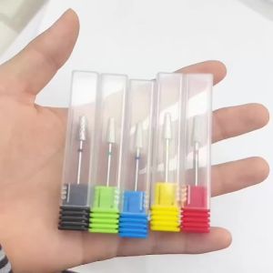 Umbrella-Shaped Alloy Nail Drill Bit – 2.35mm Shank Professional Manicure Pedicure Grinding Head Nail Art Tool