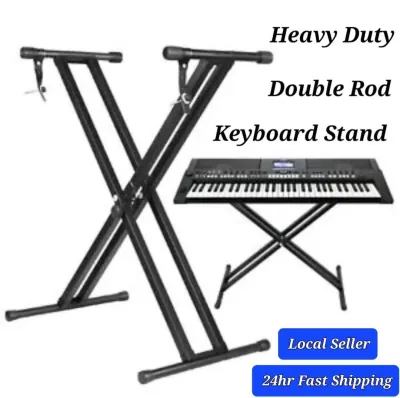Keyboard Stand Double X Adjustable Heavy Duty Electric Organ Digital Piano Stand