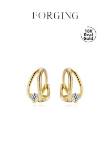 Forging Love | Polaris Earrings Gold Cultivated Diamond