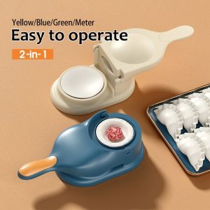 [Dễ vận hành] Bộ dụng cụ ép bột 2 trong 1 khuôn làm bánh hấp Khuôn bánh bao ép bằng tay Khuôn bánh bao