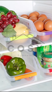 COSY Laci Kulkas Keranjang Plastik Kotak Penyimpanan Organiser Dapur Kulkas Serbaguna
