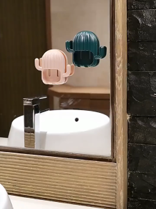 Giá Kệ treo bàn chải đánh răng C46 dán tường hình xương rồng TTNTC46