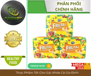 ARCOR - Kẹo Trái Cây ( Rellenos Frutales) Nhập Khẩu Argentina  Hộp Thiếc 180g