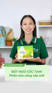 Bột ngũ cốc Tamigreen 300g 15 gói bổ sung thêm chất xơ hỗ trợ hệ tiêu hóa khỏe mạnh Tâm Minh Foods