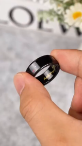 Aolon Ring Gen5 Upgraded Smart Ring Stainless steel，50 meters water resistant，Heart rate measurement，Blood oxygen measurement