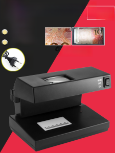 Portable Mini UV Fluorescent Light Banknote Detector AD-2138 Desktop Anti-counterfeiting Machine Small Size Precision Office Equipment