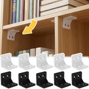 50Pcs Plastic Corner Brackets Heavy-Duty For Cabinet Joints 90-Degree Right-Angle Furniture Corner Connectors For Table Assemblies