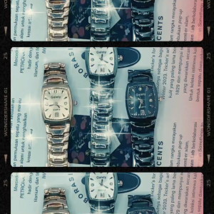 Jam Tangan Wanita Galety Quartz Square Dial 32mm dengan Kalender dan Strap Metal Warna Rose Gold