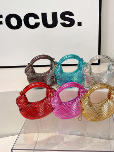 Túi Đeo Vai Acrylic Thời Trang Túi Xách Túi Đeo Chéo Túi Đi Làm Túi Dạ Hội Túi Xách Nữ Phong Cách Anh Túi Đeo Vai Bằng Da Tổng Hợp