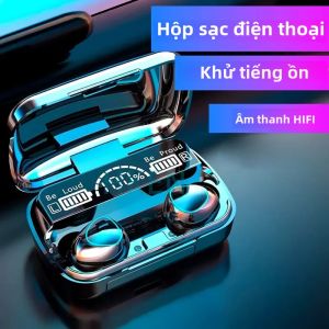 Tai nghe bluetooth không dây TWS có hộp sạc cho tai nghe mic khử tiếng ồn Điện thoại tai nghe không dây Tai nghe Bluetooth