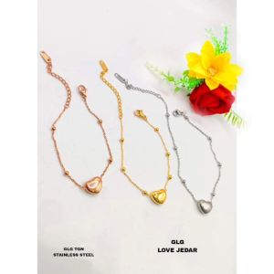 Gelang Tangan Love Permata Diamond Varian Titanium