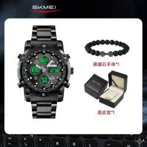 SKMEI | Multifunctional Waterproof Business Steel Band Watch for Men Students
