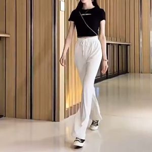 C210514 Women’s Long Pants Seluar Panjang Elastic Ready Stock