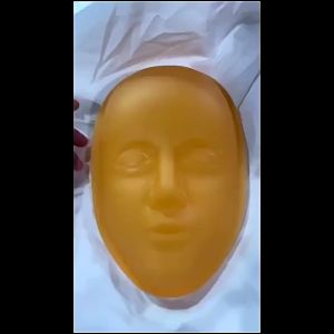 5D Full Face Silicone Tattoo Practice Pad – Sports Skin Head Model for Makeup and Art Training