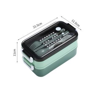 DIHUANTUO | Microwavable Double Layer Sealed Freshness Heat-Resistant Lunch Box
