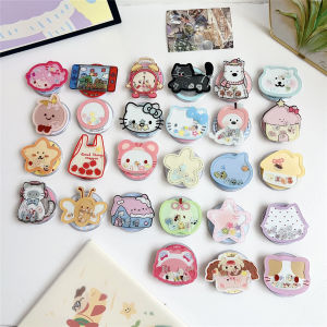 MagSafe Magnetic Absorption Stand Cute Cartoon Inflatable Retractable Ring Clip Strong Adhesion Mobile Phone Holder Desk Accessory