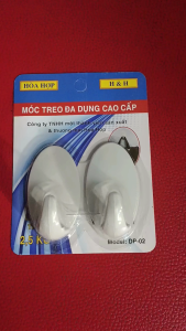Móc treo dán tường siêu dính chịu lực HÒA HỢP DP-02 _ dán tường sơn nước dán gạch men treo túi xách treo nón bảo hiểm