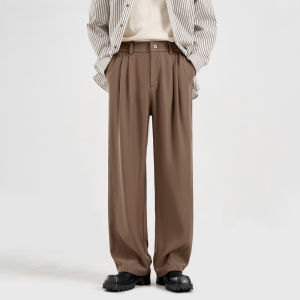 Quần Ống Đứng Thường Ngày Cho Nam Mùa Thu Đông Dày Dặn Quần Tây Ống Đứng Rộng Rãi Quần Dài Quần Tây Quần Dài