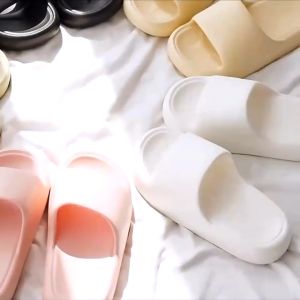 Double.lucky รองเท้าแตะสวม: รองเท้าแตะแบบสวม รองเท้าแตะส้นหนา