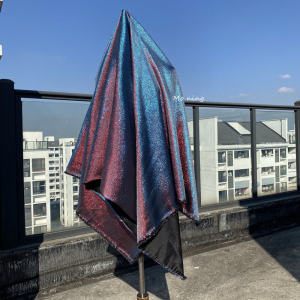 Designer Gradient Dual-color Shiny Fabric Anti-Wrinkle Structured Coat Dress Suit Performance Clothing Material Bright Thread