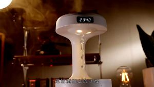 Anti Gravity Humidifier 800ml Capacity Clock Display LED Night Light Aromatherapy Purifier Diffuser