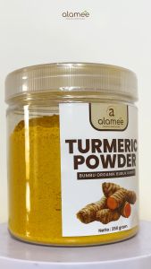 ALAMEE Turmeric Powder Kunyit Bubuk Ground Bumbu Dapur Instan Organik Murni Asli Tanpa Campuran 50gr