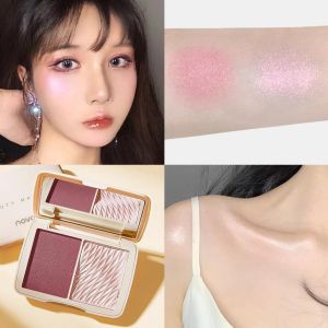 NOVO Facial Highlighter Makeup Palette Face Matte Shadow Lasting Glow Brighten Contour Shimmer Powder 3D Nose Cosmetics
