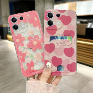 กระเป๋าเก็บบัตร เคส Phone Case Infinix GT 20 Pro GT20 GT 10 Pro 5G ใหม่ เคสโทรศัพท์ ลายสก๊อตรักดอกไม้การ์ตูนน่ารักสดใสเคสด้านหลังซิลิโคนนิ่มป้องกันการตก Cover 2024