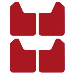 COD [Free Shipping]4x Red Universal Splash Guard Mud Flaps for Car Pickup SUV Fender Mudguards