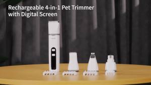 MeeGoo Pet Hair Trimmer Dogs Cats Professional Grooming Kit Rechargeable Cordless Quiet Cat Clippers
