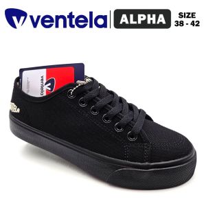 Sepatu Sekolah Anak Remaja SMA Laki Laki/Perempuan – Sepatu Pria/Wanita Dewasa – VENTELA – ALPHA – Size 38-42 – Sneakers – Sport – Tali