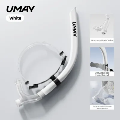 Umay Swimming Snorkel Tube Special Training Free Style Breathing Underwater Snorkeling Respirator for Adults And Children