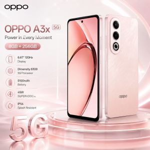 OPPO | 2026 new OPPO A3X 5G Smartphone 8GB+256GB 6.67-inch 120Hz Display Dimensity 6300 5100mAh Battery 45W SUPERVOOC Dual SIM