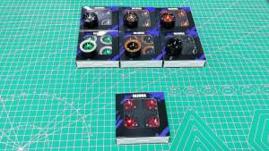 INJORA 1.0 Wheel Rims RC Metal Beadlock Wheels Rims for AX24 1/18 TRX4M All 1/24 Scale Axial SCX24 Deadbolt RC Crawler Car Upgrades Accessories(Red)