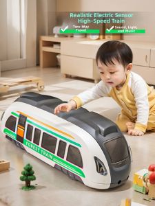 Bidirectional Electric Sensing Toy Cartoon Returnable Train